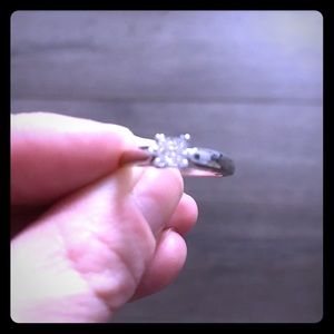 Diamond Princess Cut 0.38 Carat Ring -$625